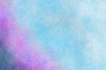 Fototapeta premium fondo artístico, azul, turquesa,con textura, acuarelas, arte, vacío, fondo de pantalla, nubes, cielo, expansion, cielo nocturno, luz, estrellas, iluminado, movimiento, pastesl, web, redes, digital, 