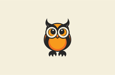 Obraz premium Owl logo icon design template vector illustration