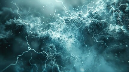 Fototapeta premium Spark Surge: Lightning Crack Effect