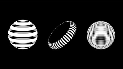 3D wireframe models of objects Network line. Geometric shapes atmosphere future. Retro futuristic design for technological or scientific element. Vector illustration.