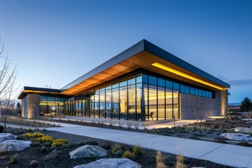 Obraz premium Contemporary Exterior Building