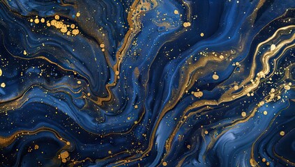 Marble ink abstract art from exquisite original painting for abstract background. AI generated illustration