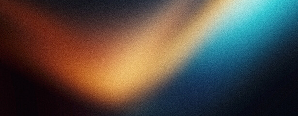 Noisy grainy background, blue yellow black glowing abstract noise texture poster backdrop, banner header cover design