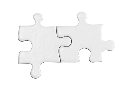 パズルのピース_白