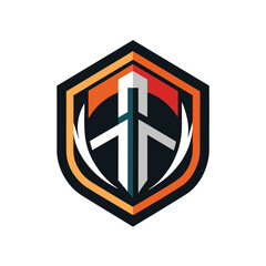 A bold and strong emblem logo featuring the letter H inside a hexagon shape with a modern design.