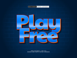 play free editable text effect in simple and modern text style