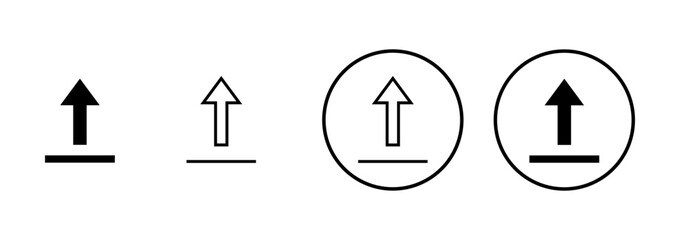 Upload icon vector isolated on white background. Upload sign icon. Upload button. Load symbol.