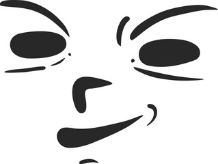 Funny face expression