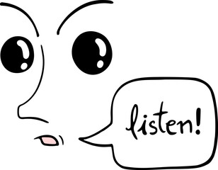 Funny face expression