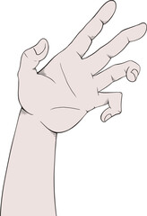 Cartoon hand design