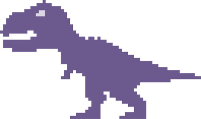 Pixel t rex dinosaur