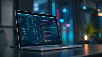 A screen showing a secure two-factor authentication process, Secure Software Development, blurred background.