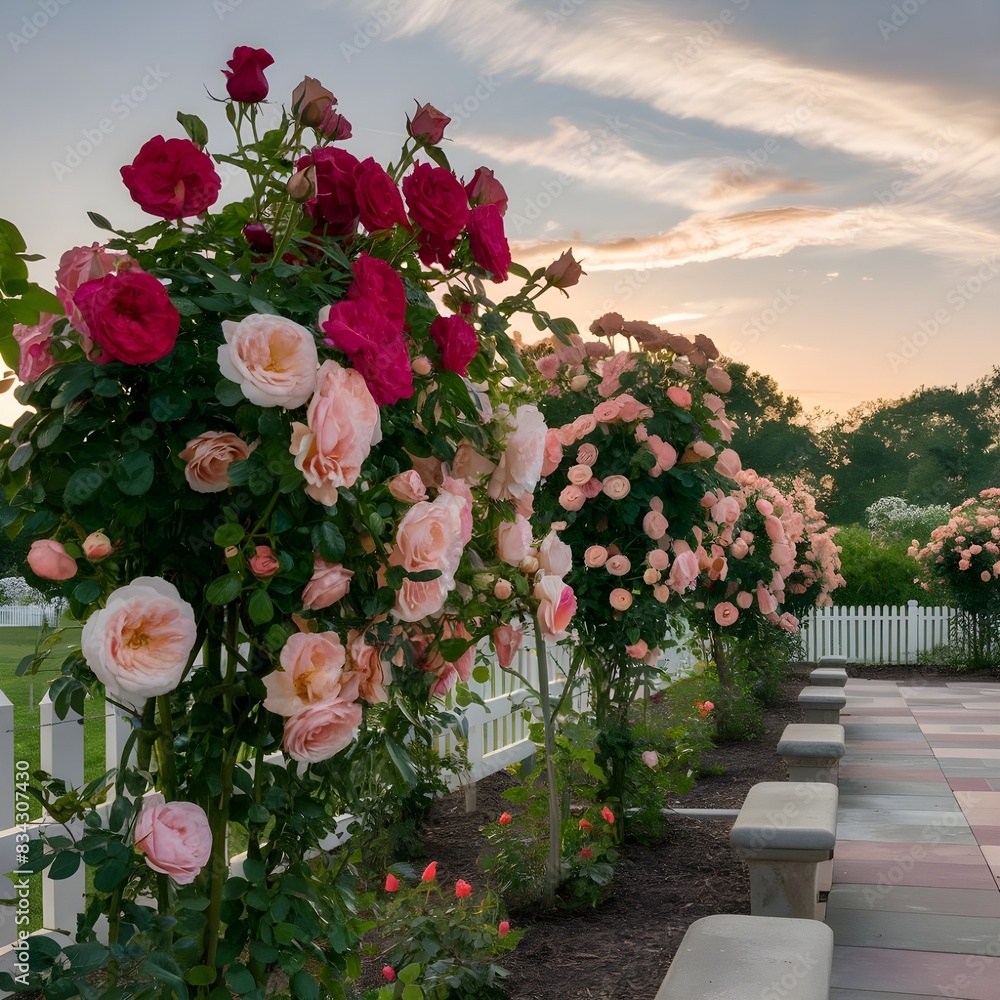 Wall mural flowers in the garden