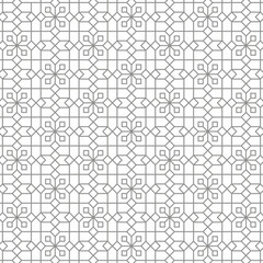 Fototapeta premium Islamic Geometry Motif with Arabesque line pattern. Versatile design for various creative projects, suitable for decoration, architecture, calligraphy, backdrop, wallpaper, etc.