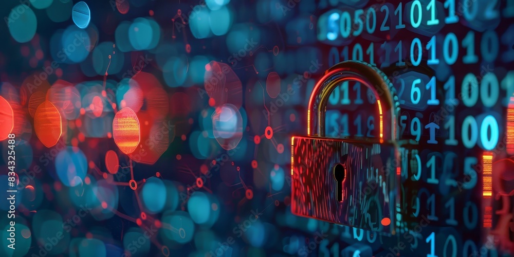 Poster guard against cybercrime with effective encryption solutions