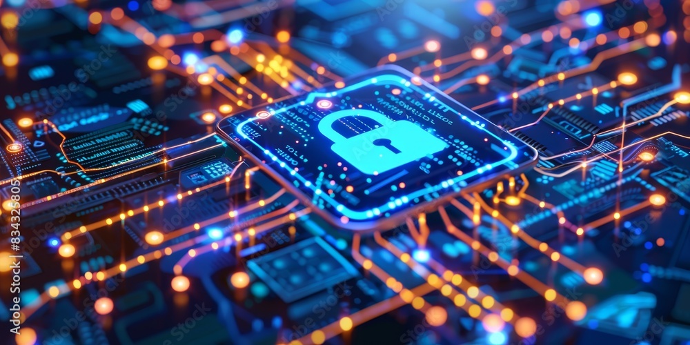 Poster Navigate the cyberworld securely with advanced encryption