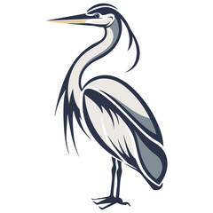 Fototapeta premium heron ardea cinerea