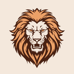 Obraz premium Lion vector illustration lion,animal, king, logo,icon