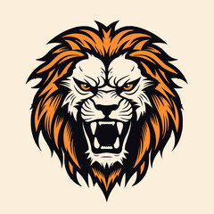 Fototapeta premium Lion vector illustration lion,animal, king, logo,icon