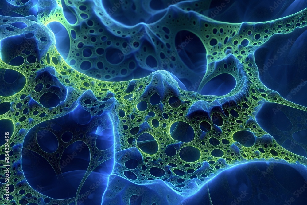 Poster a mesmerizing abstract background adorned with intricate fractal patterns. this design showcases rep