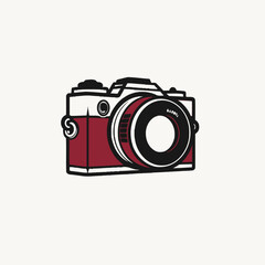 Camera Logo Vector Illustration   Photography, Lens, Capture, Technology, Icon