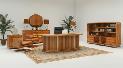 Modern executive office suite designed