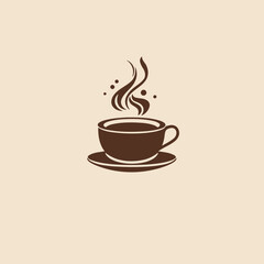Fototapeta premium Coffee Cup Logo Drink, Beverage, Coffee, Icon, Hot