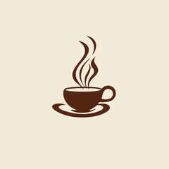 Fototapeta premium Coffee Logo Vector Art Drink, Beverage, Cafe, Icon, Hot