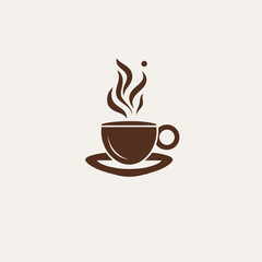 Obraz premium Coffee Logo Vector Art Drink, Beverage, Cafe, Icon, Hot