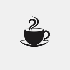 Obraz premium Coffee Mug Logo Vector Art Drink, Beverage, Cafe, Icon, Hot