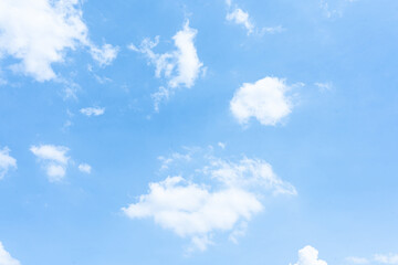 Blue Sky with Clouds on a Sunny Day