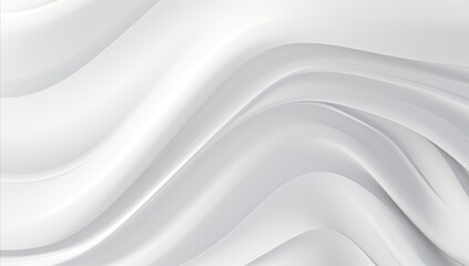 Glimmering Serenity Sleek Metallic Finish Adorning White Swirls on Canvas.