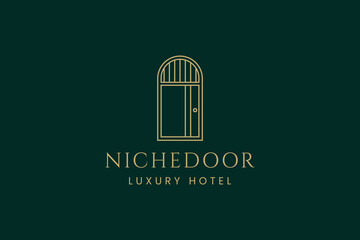 door logo vector icon illustration