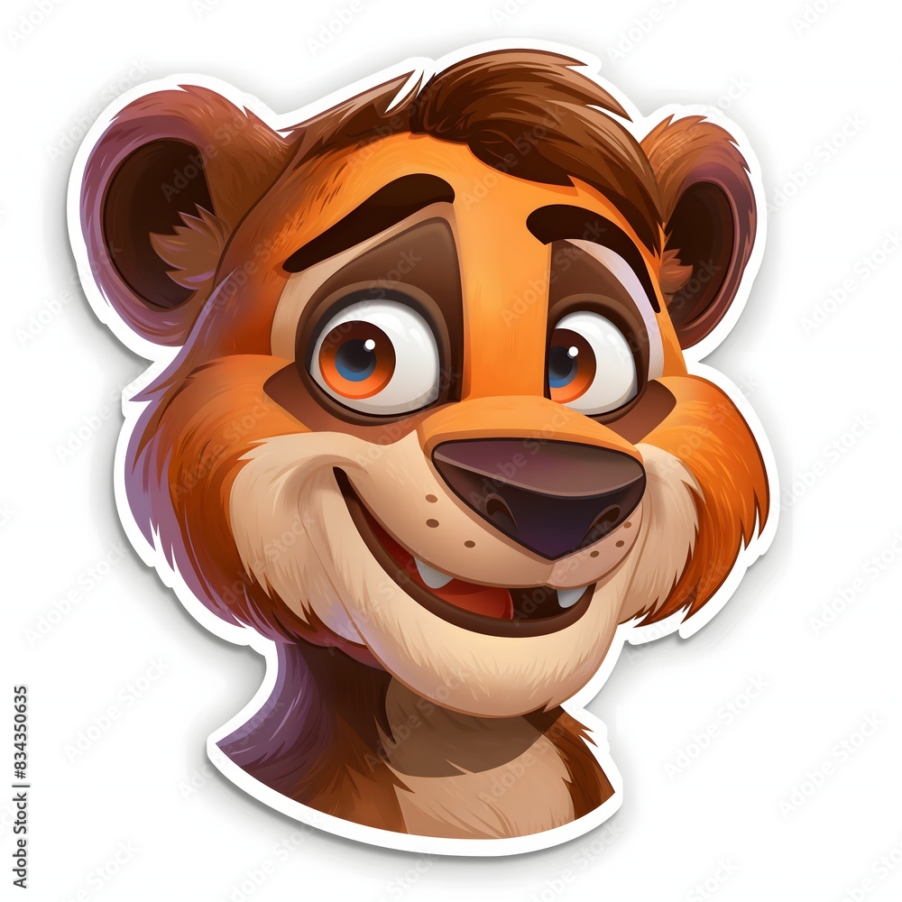Poster 2. Create a dynamic sticker showcasing Ligula's mascot in a 3D icon format, perfect for adding your own caption.