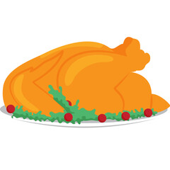 Thanksgiving Dishes Illustration