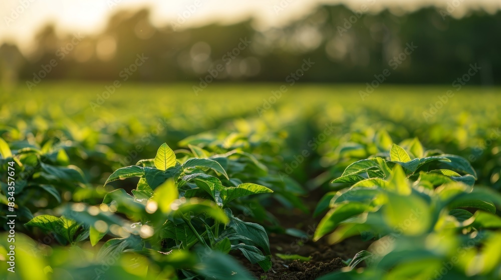 Aufkleber a closeup of a lush field representing the success of smart crop rotation techniques.