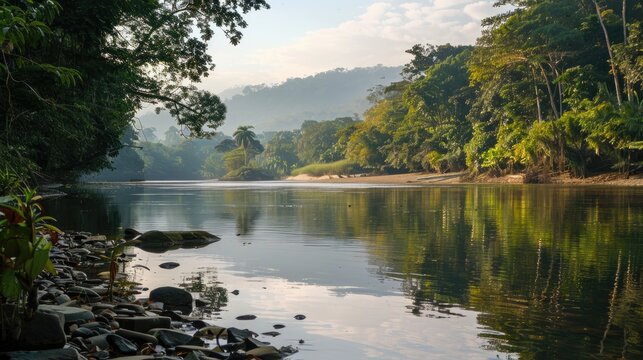 A serene area along the river