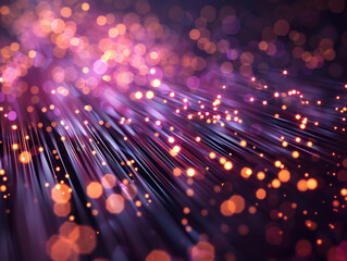 Abstract network information web science technology data center fiber optic cable 5G connection future light - ai