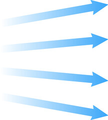 Obraz premium Air flow movement of arrow direction