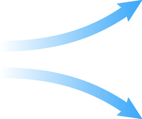 Air flow movement of arrow direction