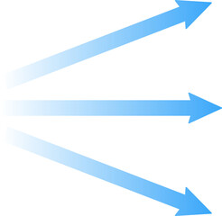 Obraz premium Air flow movement of arrow direction