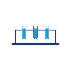 three chemical test tubes icon
