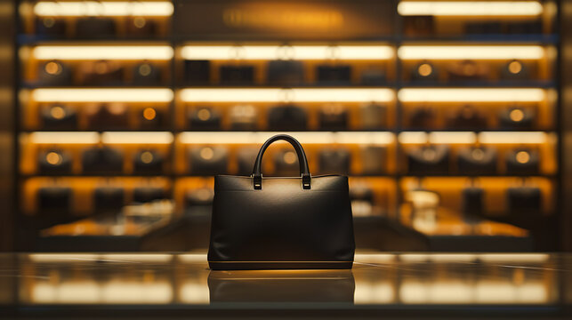 シンプルなデザインの高級ブランドバッグのイメージ