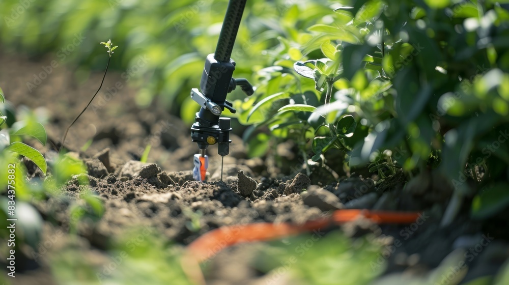 Poster a precision planting drone being launched from a remote location allowing for efficient and precise 