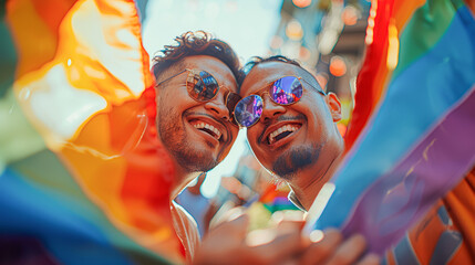 LGBTQ Pride Moment Captured Through Heart-Shaped Frame