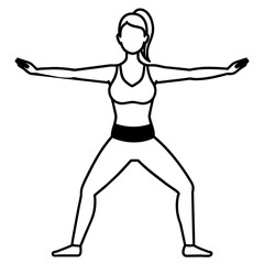person in a yoga pose
