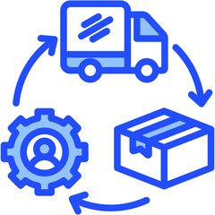Supply Chain Management Icon