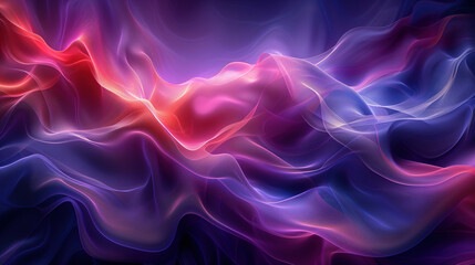 Obraz premium Blue-Purple Tech Sci-Fi Abstract Line Light Beam Glossy Background