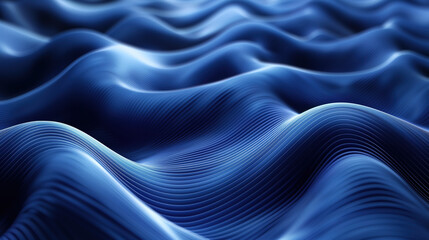 Obraz premium Blue Tech Sci-Fi Abstract Line Light Beam Glossy Background