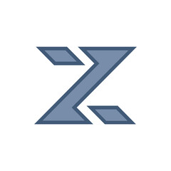 Monogram Z. Design vector Z logo. Monogram initial letter mark Z logo design. Monogram design vector logo. Monogram initial letter mark Z logo design. Simple Z monogram. Monogram Z design logo